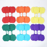 Rainbow 3D Four Leaf Tissue Flower Hanging Streamers Party Decor Backdrop Blue Yellow Green Purple Red Orange- Le Petit Pain