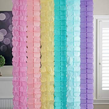 pastel streamers Wall Tapestry by Huntleigh