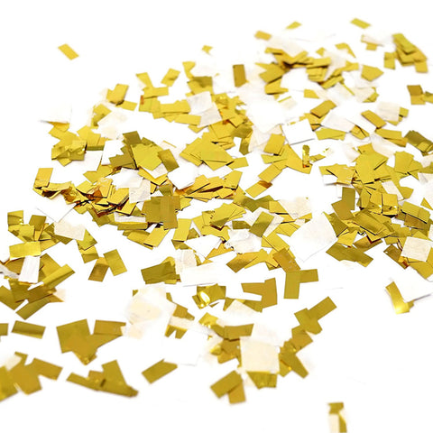 White Gold Foil Shredded Confetti Paper Glitter Party Decoration- Le Petit Pain