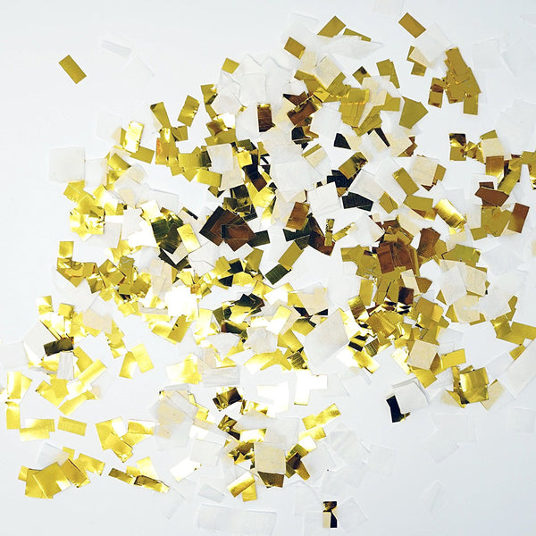 White gold foil shredded confetti paper glitter party decoration le