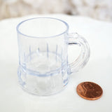 8 Mini Beer Mugs Shot Glass Plastic Wedding Favor Beerfest Oktoberfest - le petit pain