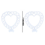 2 Heart Back Arch Wedding Cake Topper or Centerpiece DIY Craft Party Decoration