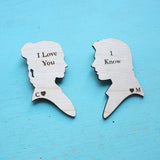 Custom Personalized I love you I know Quote Episode V Refrigerator Magnets Gift Star Wars Gift Leia Hans- Le Petit Pain