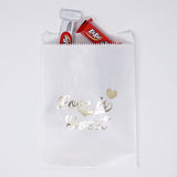White and Gold Love is Sweet Paper Treat Favor Bags 5x7 Gift Bags - 48 count- Le Petit Pain