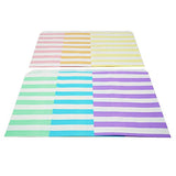 48 Pastel Rainbow Striped Stripes 5x7 Paper Treat Candy Bags Goody Favor Bags - le petit pain