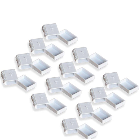 12 White Communion Bible Open Book Favors