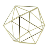 Gold Geometric Centerpiece Hanging Metal Ornament Decorative Accent Object 6 in- Le Petit Pain