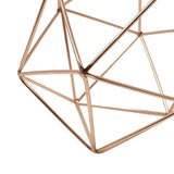 Rose Gold Geometric Centerpiece Hanging Metal Ornament Decorative Accent Object 6 in- Le Petit Pain