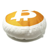 Bitcoin Decorative Throw Pillow Mining Your Own Business Soft Round Bed Pillow- Le Petit Pain