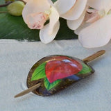 Real Coconut Shell Hair Clip Anthurium, Birds of Paradise or Hibiscus- Le Petit Pain