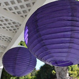 2 Round Asian Style Chinese Round Lanterns 16" Hanging Multi Color XL - le petit pain 
