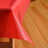 54" x 108" Rectangle Plastic Table Cover Table Cloth Multiple Colors! Durable - le petit pain