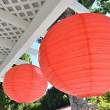 2 Round Asian Style Chinese Round Lanterns 16" Hanging Multi Color XL - le petit pain 
