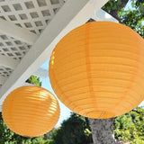 2 Round Asian Style Chinese Round Lanterns 16" Hanging Multi Color XL - le petit pain 