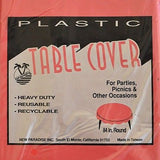 Premium Plastic Round Table Cover for 84" Table Assorted Colors Multiple Colors- Le Petit Pain