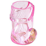 4 Clear Pink Pecker Shot Glasses Plastic Bachelorette Party Penis Shot Glass - le petit pain