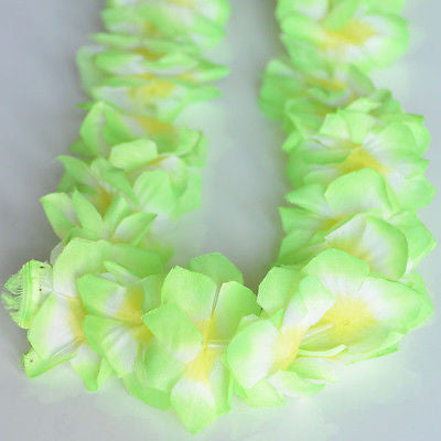 Nani Pua Lei Kiwi Green Lemon Yellow Flower Lei Luau Necklace Favor Hula- Le Petit Pain