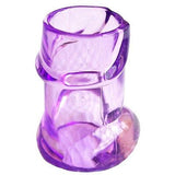 4 Clear Purple Pecker Shot Glasses Plastic Bachelorette Party Penis Shot Glass - le petit pain