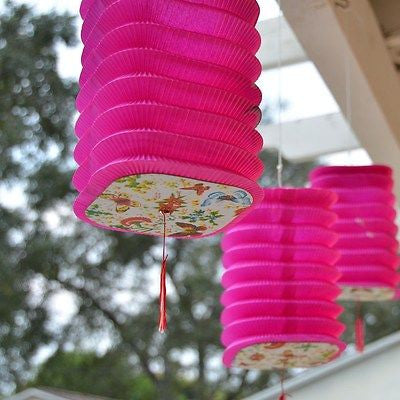 Square hanging paper lanterns sale