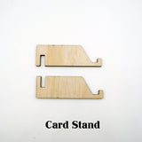 Custom Personalized Wood Heart Arrow Greeting Card Unique Wedding Gift Keepsake