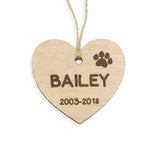 Custom Personalized Pet Memorial Dog Ornament Pets Loss Memory Keepsake- Le Petit Pain