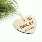 Custom Personalized Pet Memorial Dog Ornament Pets Loss Memory Keepsake- Le Petit Pain