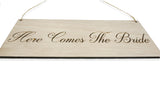 Here Comes the Bride Wedding Signage Wooden Sign for Pets Dogs Children Laser Engraved- Le Petit Pain