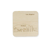 Custom Wood City Coasters Seattle San Francisco Los Angeles Philadelphia New York Set of 4 Artisan Designed Laser Cut - Mix and Match- Le Petit Pain