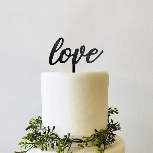 Love Wedding Cake Topper