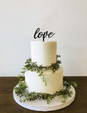 Love Wedding Cake Topper