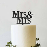 Mrs and Mrs Wedding Cake Topper Bride and Bride Woman Gay Lesbian Cake Topper