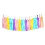 Unicorn Pastel Rainbow Tassel Garland Banner Hanging Party Decoration- Le Petit Pain