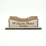 Custom Personalized Business Cards Holder Office Desk Organization Storage Supplies