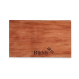 Durable Modern Wood Custom Personalized Unique Dog Place Mat Pet Gift Feeding Mat